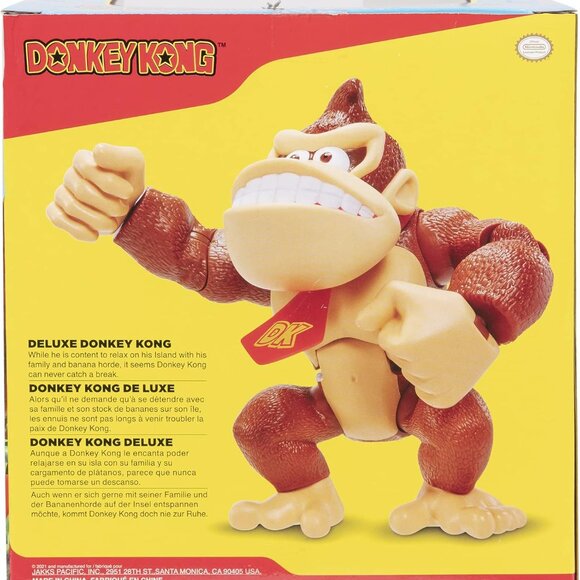 New Super Mario Donkey Kong 6" Deluxe Action Figure 10 Points of articulation Br - Picture 7 of 16